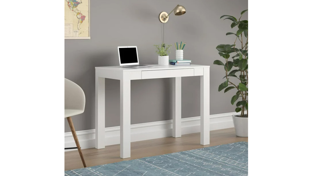 desk in white lamination